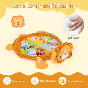 4-in-1 Baby Play Gym with Soft Padding Mat and Arch Design Baby Gyms & Playmats