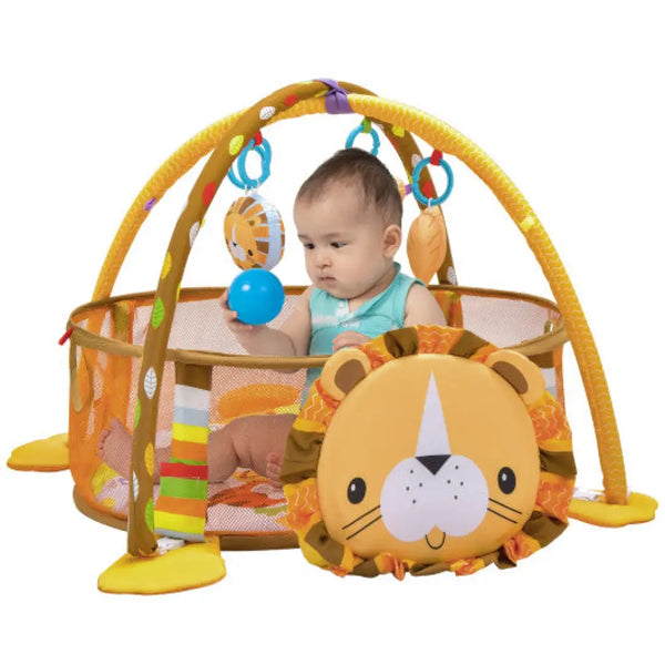 4-in-1 Baby Play Gym with Soft Padding Mat and Arch Design Baby Gyms & Playmats