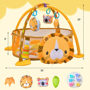 4-in-1 Baby Play Gym with Soft Padding Mat and Arch Design Baby Gyms & Playmats