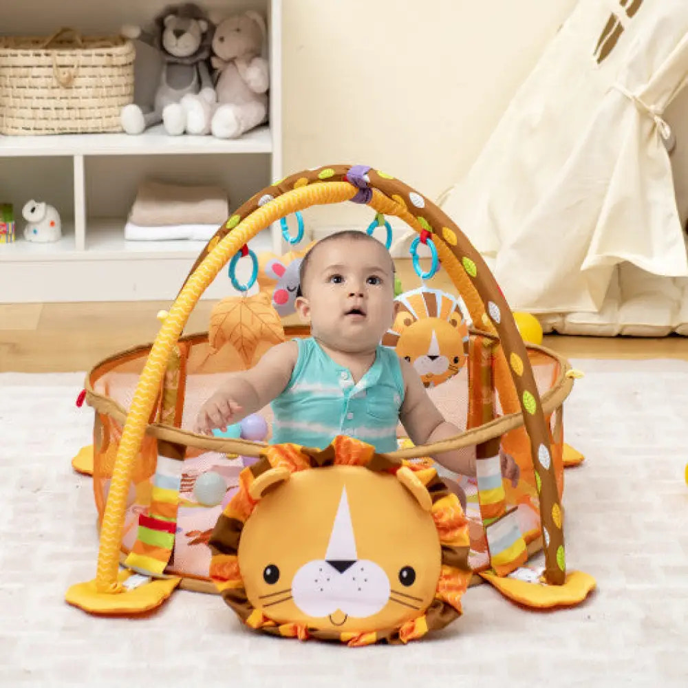 4-in-1 Baby Play Gym with Soft Padding Mat and Arch Design Baby Gyms & Playmats