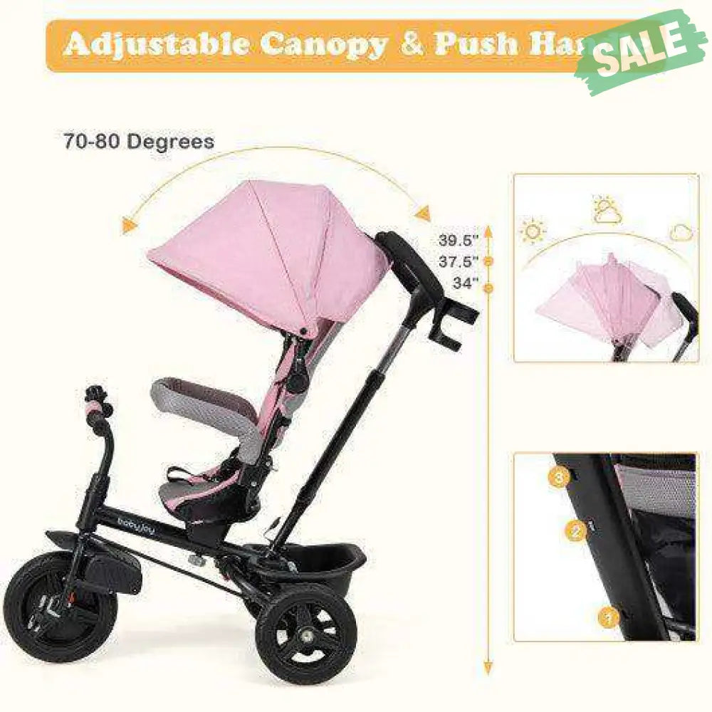 4 1 Tricycle Trike Reversible Seat 5 Point Safety Harness