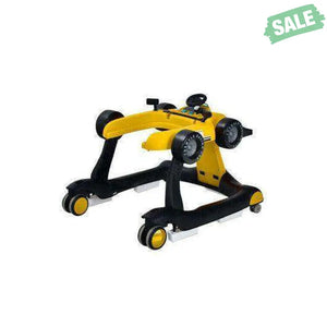 4-in-1 Foldable Activity Push Walker with Adjustable Height-Red Red Baby Walkers