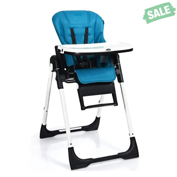 4-in-1 High Chair–Booster Seat with Adjustable Height and Recline-Black High Chairs