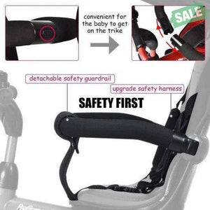 4-in-1 Kids Tricycle with Adjustable Push Handle-Blue Blue Baby Strollers