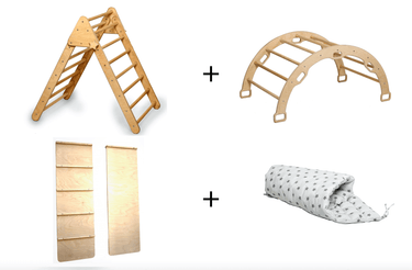 Climbing Triangle - Arch Rocker - XL Pillow and Ramp / 4 Pieces Set