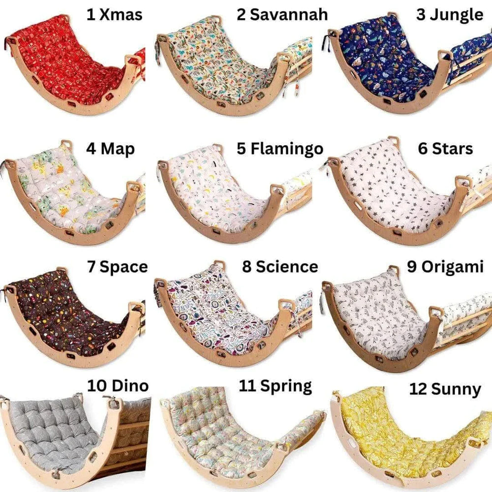 Climbing Triangle - Arch Rocker - XL Pillow and Ramp / 4 Pieces Set