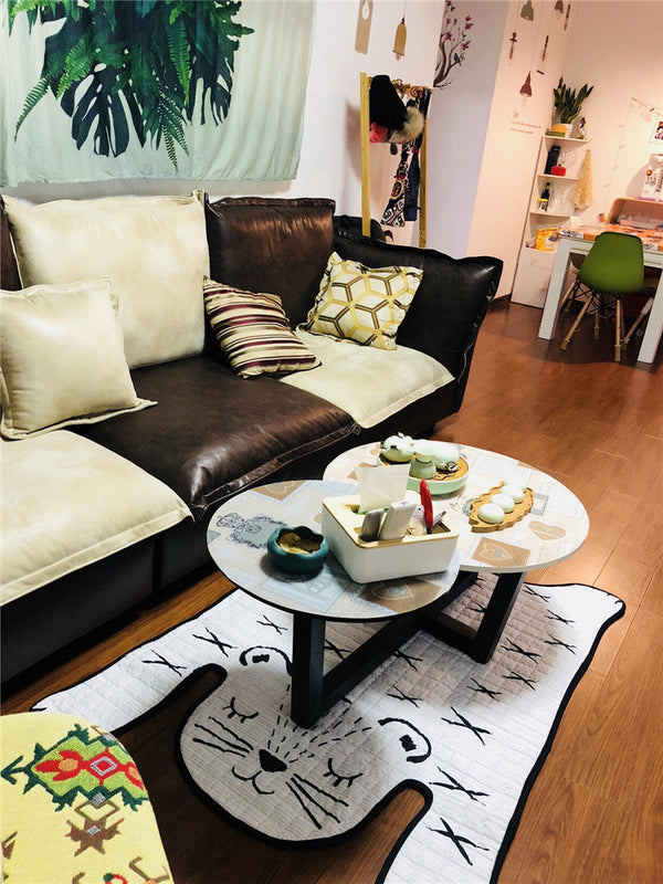 Baby Play Mat, White Tiger Rug