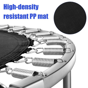 40" Foldable Fitness Trampoline with Safety Pad for Adults and Kids