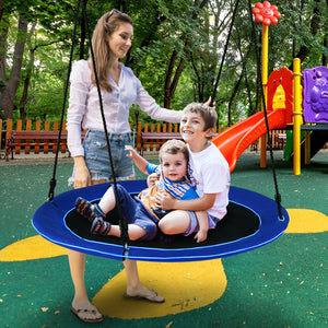 40 Inches Saucer Tree Swing Round with Lights for Kids and Adults