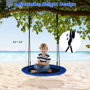 40 Inches Saucer Tree Swing Round with Lights for Kids and Adults