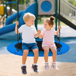 40 Inches Saucer Tree Swing Round with Lights for Kids and Adults