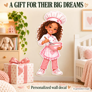 Personalized Baker Wall Decal from Photo, Dream Job Sticker, image 9