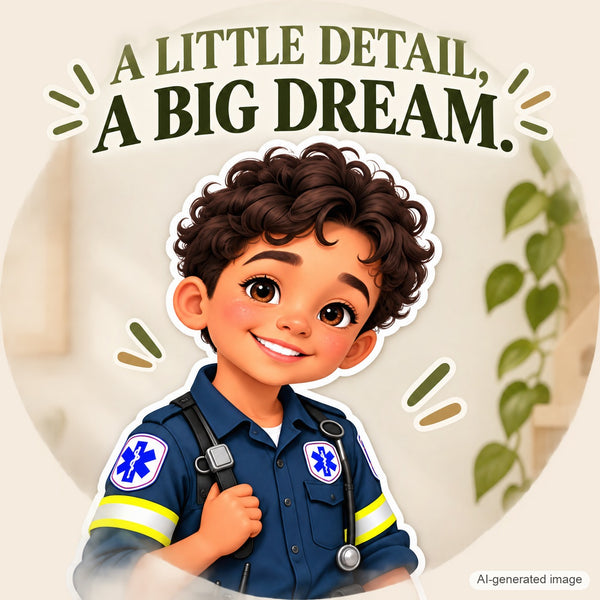 Personalized Paramedic Wall Decal from Photo, Dream Job Sticker, image 12