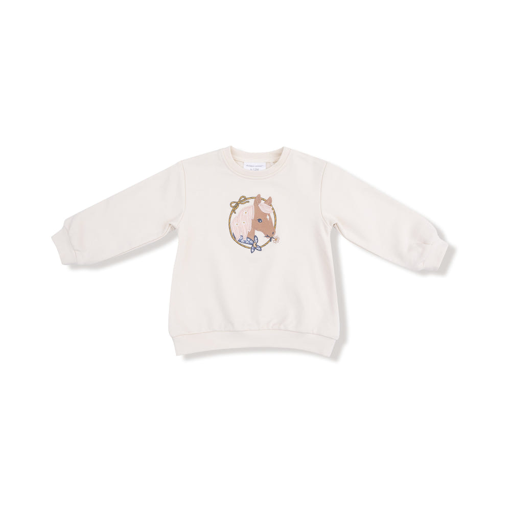 Oversized Country Calico sweatshirt for babies, perfect for cozy and stylish outfits.