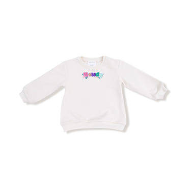 Disco Cowgirl Oversize Sweatshirt for babies, stylish and cozy top in vibrant colors. Perfect for little trendsetters!
