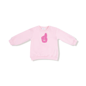 Varsity - Pink - #1 Fan Oversized Sweatshirt