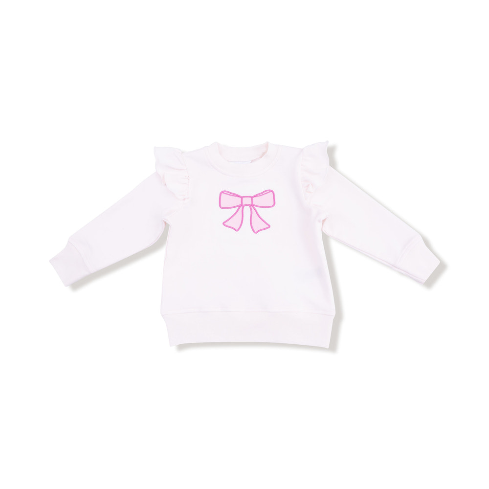 Pretty Bows - Bow Ruffle Sweatshirt