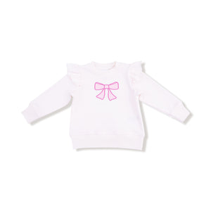 Pretty Bows - Bow Ruffle Sweatshirt
