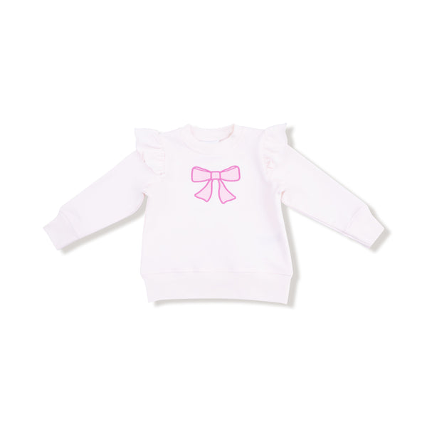 Pretty Bows - Bow Ruffle Sweatshirt