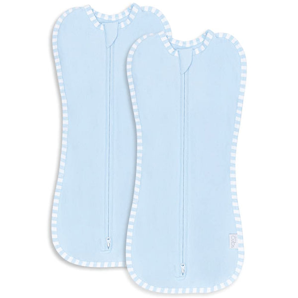 Easy Zipper Swaddle Blankets in Blue
