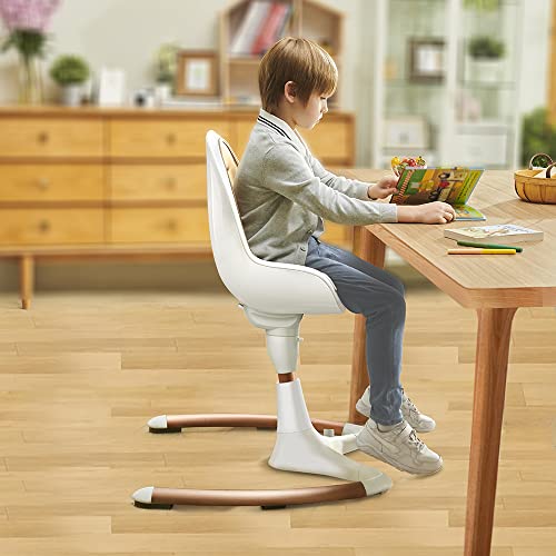 Modern High Chair: Adjustable Recline, 360° Rotation for Enhanced Durability, Stylish and Versatile Dining Chair for Babies and Toddlers - MOOGCO Baby