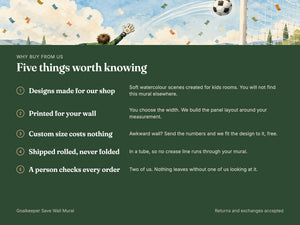 Watercolor Goalkeeper Save Soccer Wall Mural, image 10