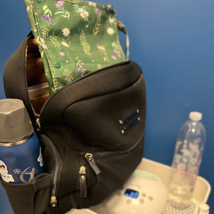 Sarah Wells Fiona Breast Pump Backpack – Neoprene, Machine Washable Bag with Insulated Storage, Laptop Sleeve & Straps