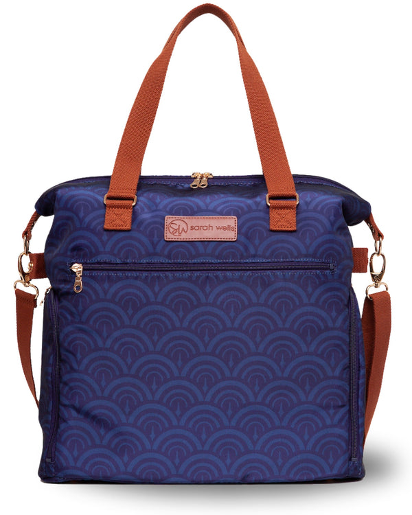 Sarah Wells Lizzy Breast Pump Tote – Lightweight, Easy-Clean Bag with Insulated Pocket, Laptop Sleeve & Side Storage – Fits Pumps & More