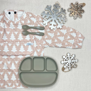 The Grayson Long Sleeve Bib - Limited Edition Antlers + Pines