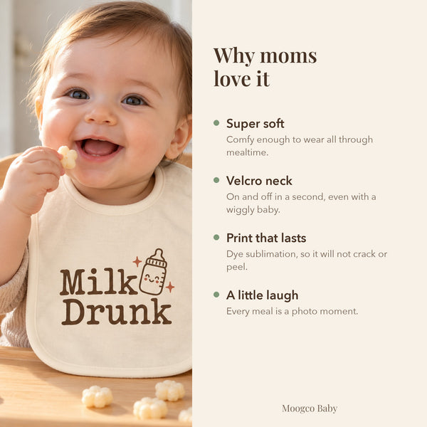 Why moms love this baby bib: soft, easy and made to last