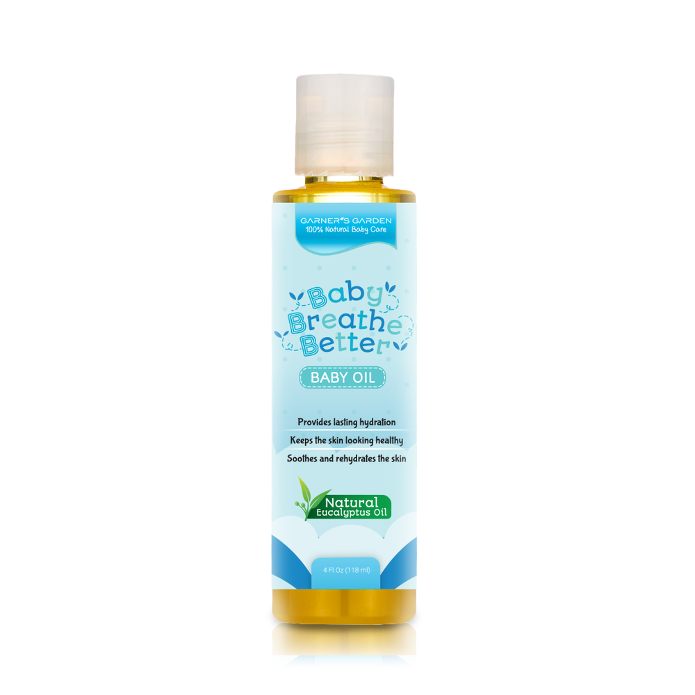 Breathe Better Baby Oil for soothing respiratory relief in infants, promoting healthy breathing and comfort.