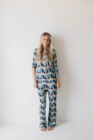 forever french baby Bamboo Two Piece Pajamas Charli Print