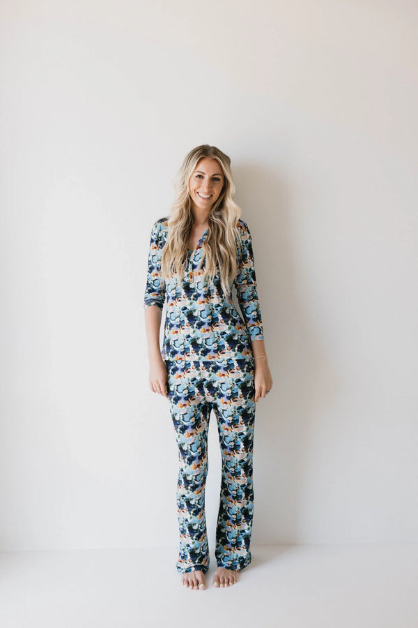 forever french baby Bamboo Two Piece Pajamas Charli Print