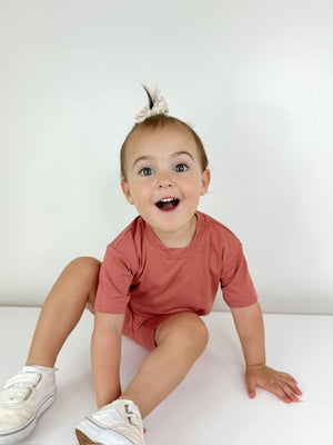 Bamboo Tee & Bike Shorts - sold as separates