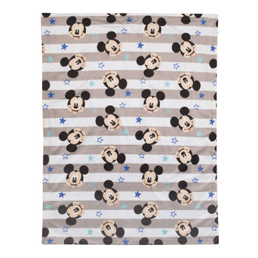 NoJo Disney Mickey Mouse Deluxe Reversible Baby Blanket