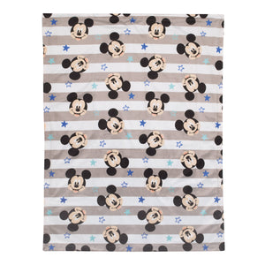 NoJo Disney Mickey Mouse Deluxe Reversible Baby Blanket