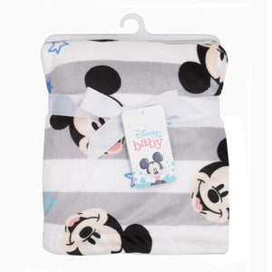 NoJo Disney Mickey Mouse Deluxe Reversible Baby Blanket