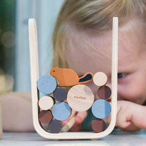 Timber Tumble baby toy in vibrant colors, angle 7 view showcasing its fun design and safe materials for playtime.