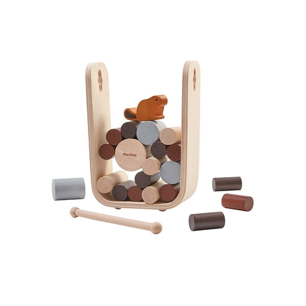 Timber Tumble baby toy in playful design, angle 8 view showcasing vibrant colors and engaging features.