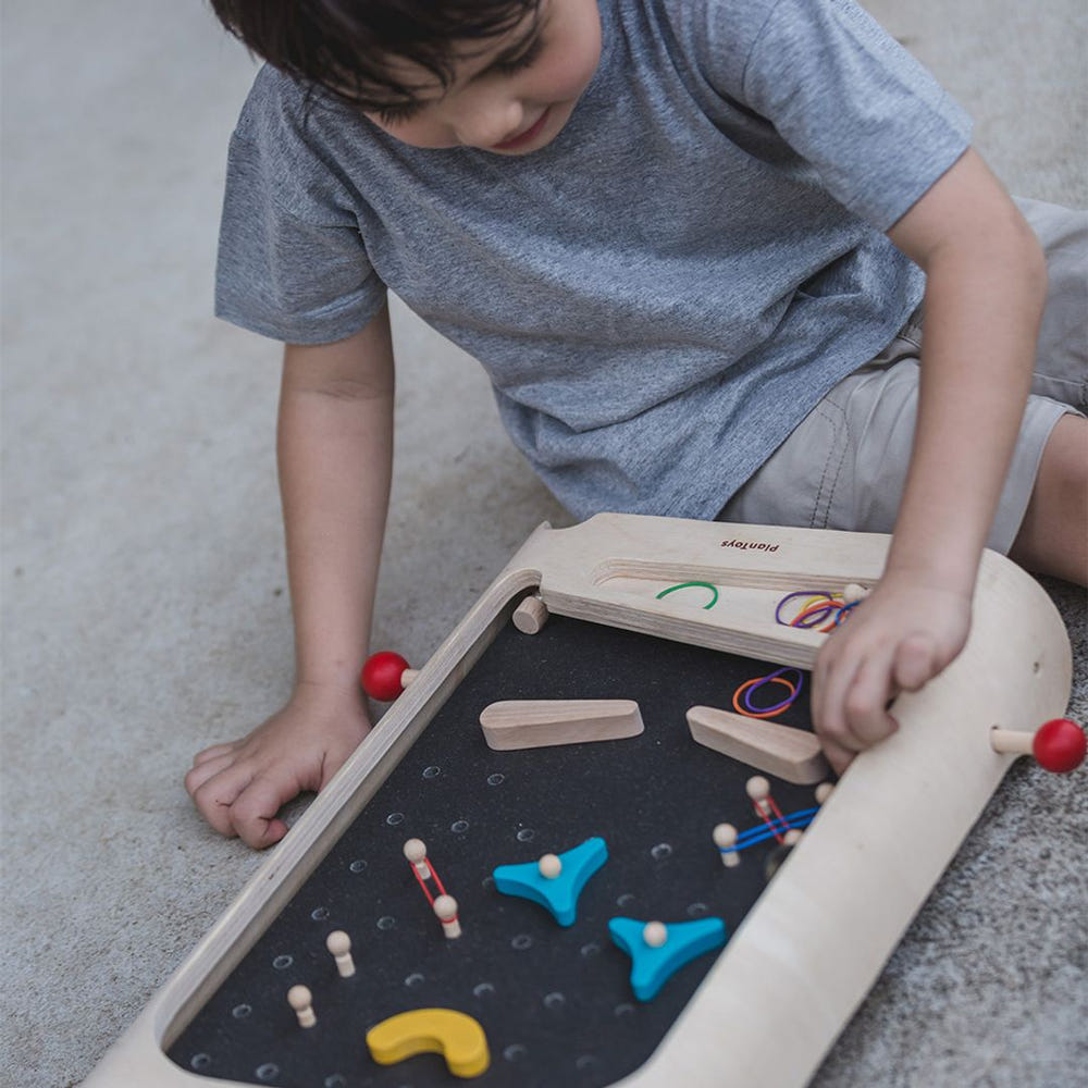 Colorful pinball toy for babies, promoting sensory play and motor skills development. Ideal for entertainment and learning.