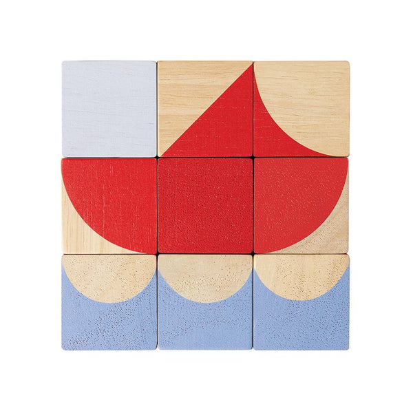 Geo Pattern Cubes for babies, colorful puzzle blocks promoting creativity and learning through play.