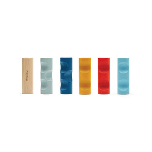 Colorful Log Puzzle from PlanMini, perfect for baby playtime and early learning, shown at angle 8.