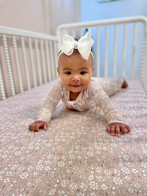 Dainty Ditsy Bamboo Crib Sheet