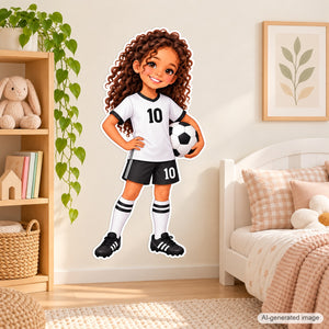 Personalized Soccer Player Wall Decal from Photo, Dream Job Sticker, image 5