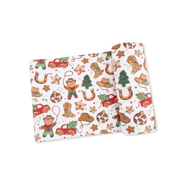 Cowboy Christmas - Swaddle Blanket