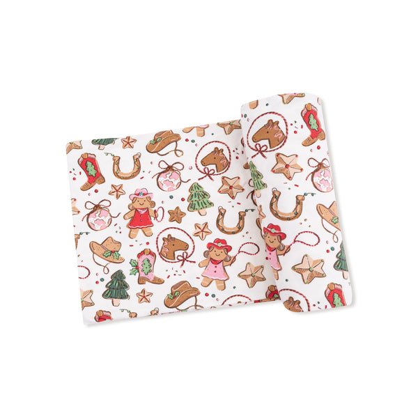 Cowgirl Christmas - Swaddle Blanket