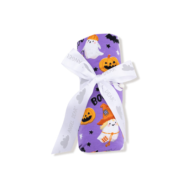 Costumed Ghosts - Glow In The Dark - Purple - Swaddle Blanket