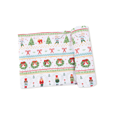 Nutcracker Fair Isle - Swaddle Blanket
