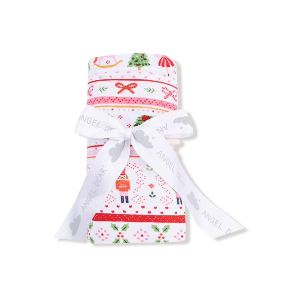 Sugar Plum Fairy - Nutcracker Fair Isle - Pink - Swaddle Blanket