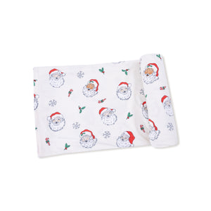 Vintage Santas - Swaddle Blanket